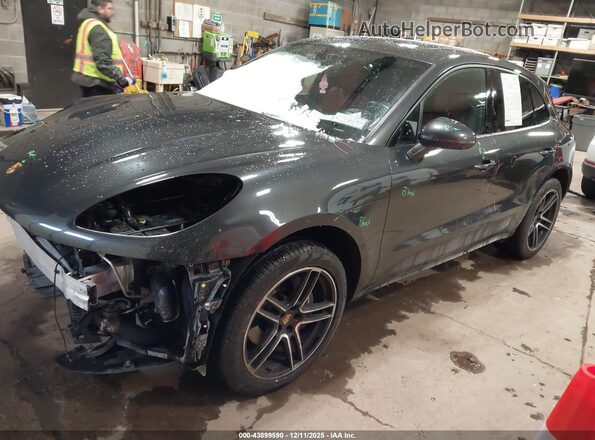 WP1AA2A55MLB12562 2021 PORSCHE MACAN Gray წინა მარცხენა ხედი სამი მეოთხედიდან
