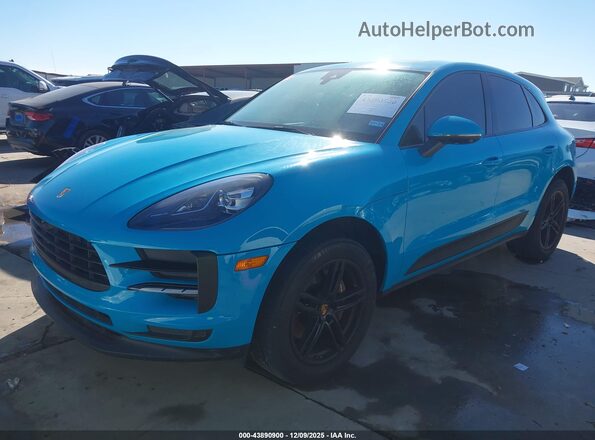 WP1AA2A55MLB14358 2021 PORSCHE MACAN Blue Vista tres cuartos delantera izquierda