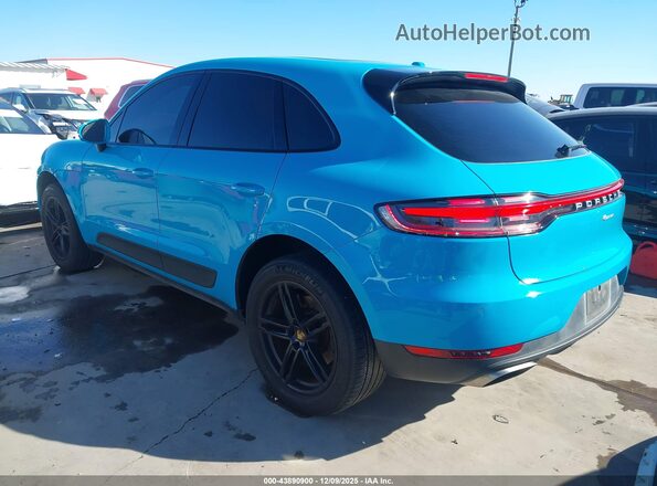 WP1AA2A55MLB14358 2021 PORSCHE MACAN Blue Trasero izquierdo