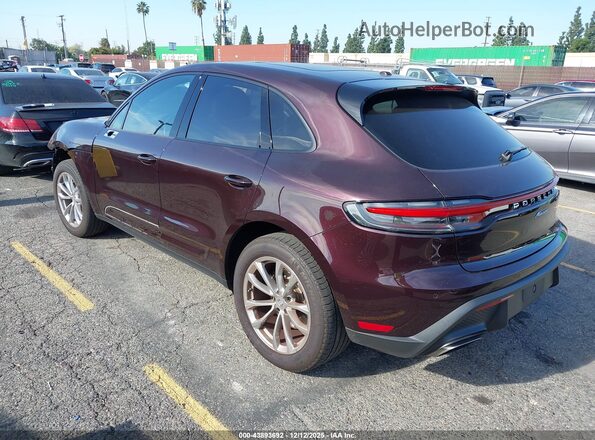 WP1AA2A56PLB10629 2023 PORSCHE MACAN Темно-бордовый Задняя левая четверть