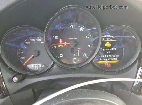 WP1AA2A5XMLB09771 2021 PORSCHE MACAN Black Вид щитка приладів