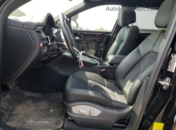 WP1AA2A5XMLB14159 2021 PORSCHE MACAN Black Widok wnętrza z przodu