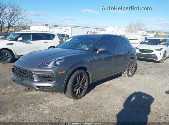 WP1AA2AY2MDA08230 2021 PORSCHE CAYENNE Gray Առջևի ձախ երեք քառորդ տեսարան