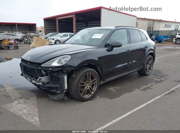 WP1AA2AY6LDA00663 2020 PORSCHE CAYENNE Black წინა მარცხენა ხედი სამი მეოთხედიდან