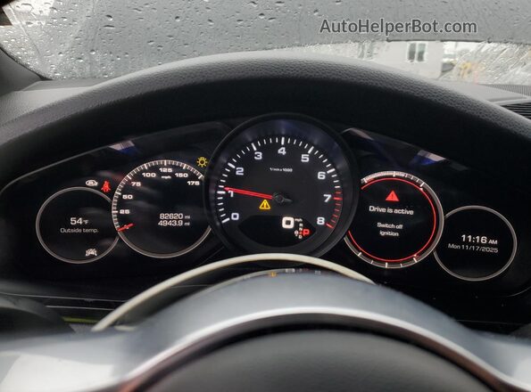 WP1AA2AY6LDA01764 2020 PORSCHE CAYENNE Black Вид щитка приладів