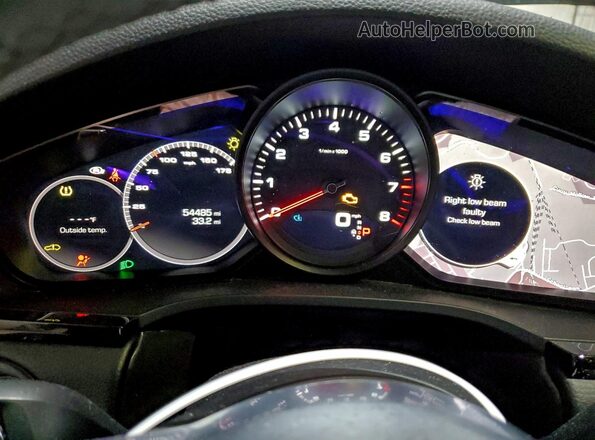 WP1AA2AYXMDA06256 2021 PORSCHE CAYENNE Черный Вид щитка приборов
