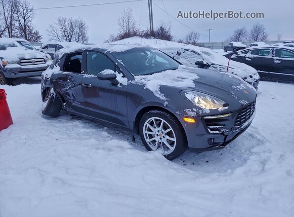 WP1AB2A51GLB40747 2016 PORSCHE MACAN Серый Передняя правая четверть