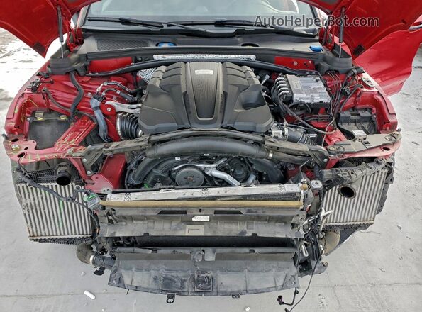 WP1AB2A53MLB32161 2021 PORSCHE MACAN Красный Вид задней части салона