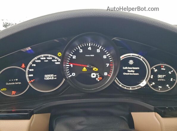 WP1AB2AY6KDA65590 2019 PORSCHE CAYENNE Gray Вид щитка приладів