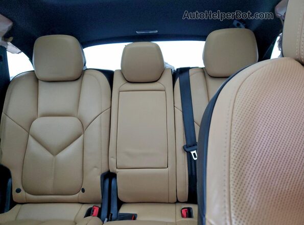 WP1AF2A26GLA40525 2016 PORSCHE CAYENNE Black უკანა სავარძლების ხედი