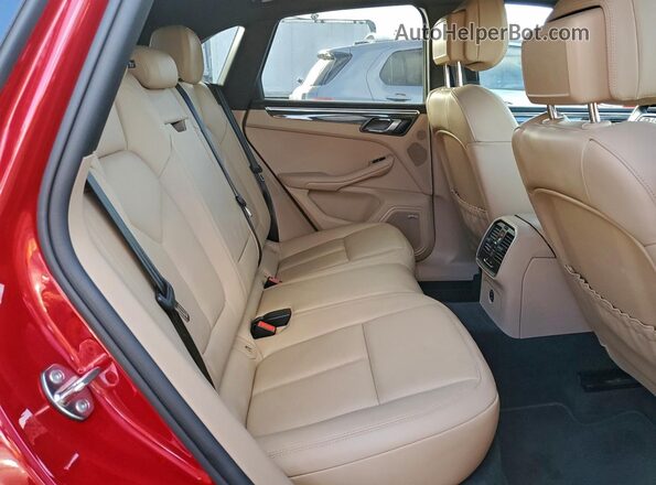 WP1AF2A50PLB57835 2023 PORSCHE MACAN Red უკანა სავარძლების ხედი