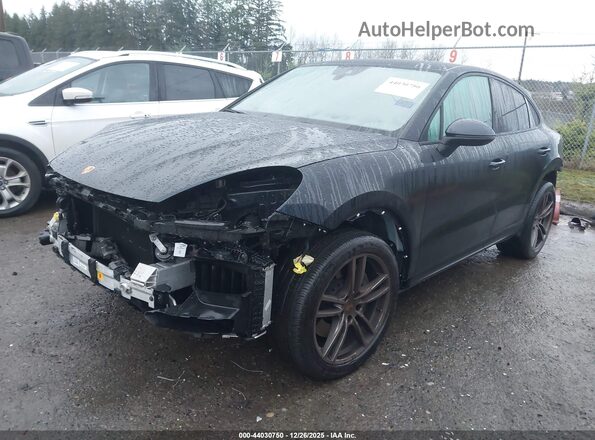 WP1BA2AY1MDA40719 2021 PORSCHE CAYENNE Black Առջևի ձախ երեք քառորդ տեսարան