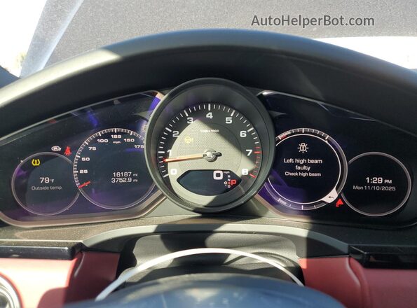 WP1BA2AY2MDA41040 2021 PORSCHE CAYENNE Черный Вид щитка приборов