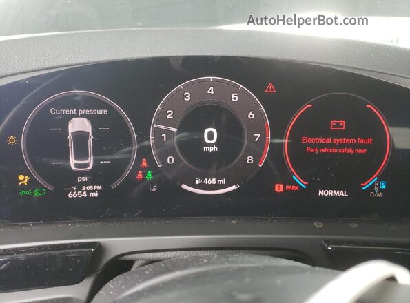 WP1BA2AY3SDA29198 2025 PORSCHE CAYENNE Black Widok zestawu wskaźników