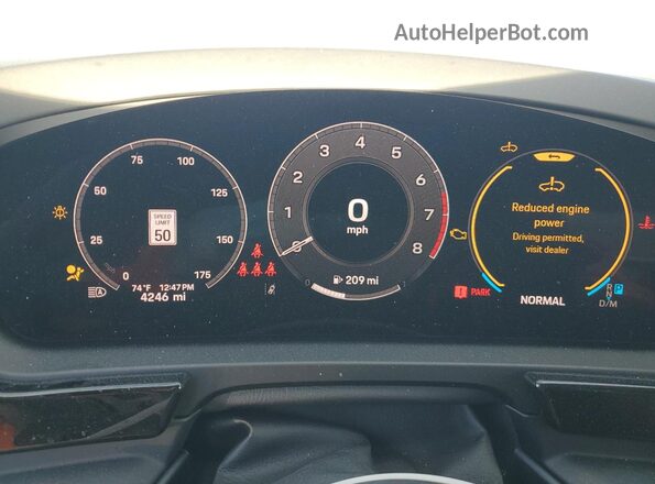 WP1BA2AY9SDA31330 2025 PORSCHE CAYENNE Черный Вид щитка приборов