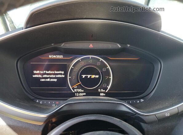 WUAASAFV8M1900235 2021 AUDI TT Черный Вид щитка приборов