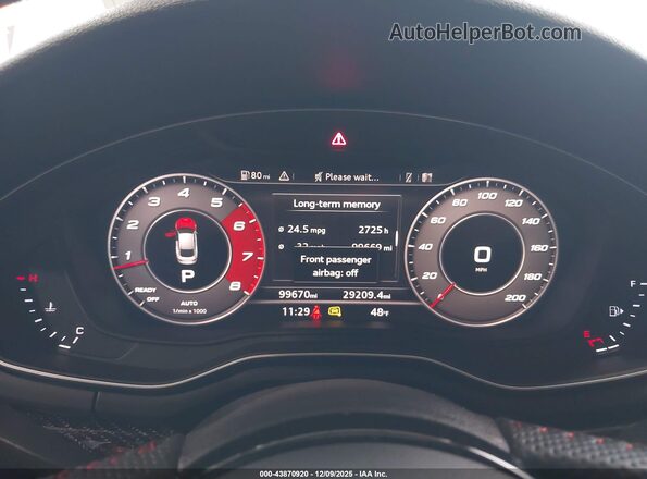 WUABWCF53KA902332 2019 AUDI RS5 Белый Вид задних сидений