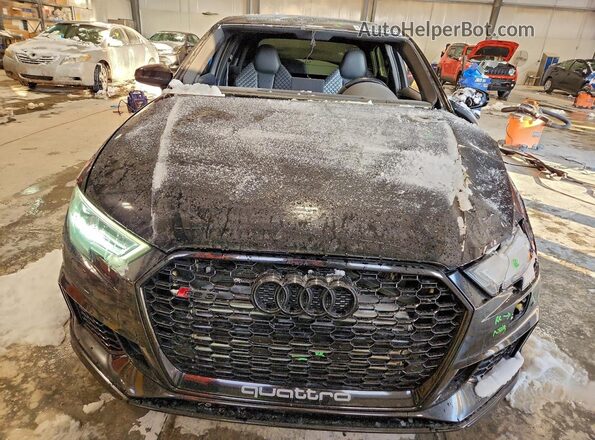 WUABWGFF1J1900481 2018 AUDI RS3 Black წინა ხედი