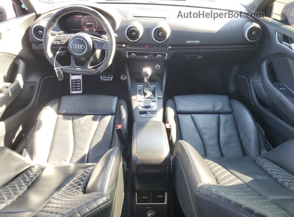 WUABWGFF8J1902731 2018 AUDI RS3 Gray Vista del salpicadero
