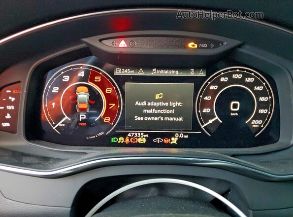 WUAPCAF28MN902282 2021 AUDI RS7 Black Вид щитка приладів