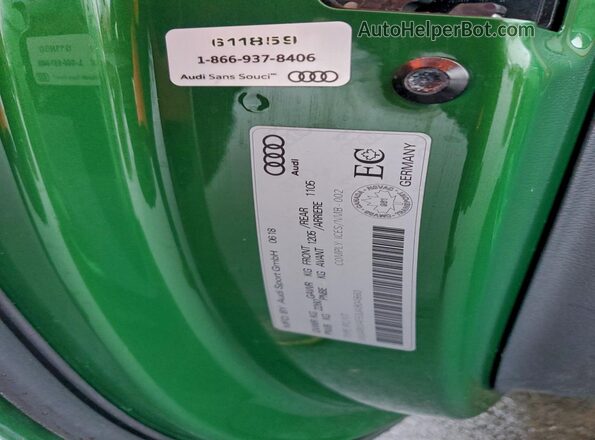 WUARWAF53JA904860 2018 AUDI RS5 Green Շարժիչի բաժամունքի տեսք