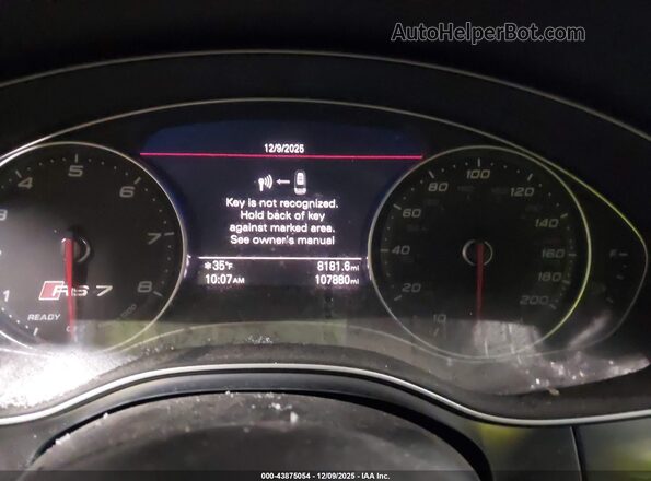 WUAWAAFC5HN902174 2017 AUDI RS7 Black Հետևի նստատեղերի տեսք