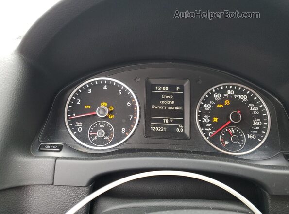 WVGAV7AX4GW519405 2016 VOLKSWAGEN TIGUAN Черный Вид щитка приборов