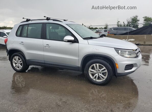 WVGAV7AX4HK039020 2017 VOLKSWAGEN TIGUAN Silver Delantero derecho
