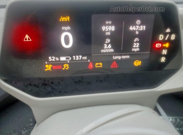 WVGDMPE21MP020730 2021 VOLKSWAGEN ID.4 Blue ხელსაწყოთა პანელის ხედი