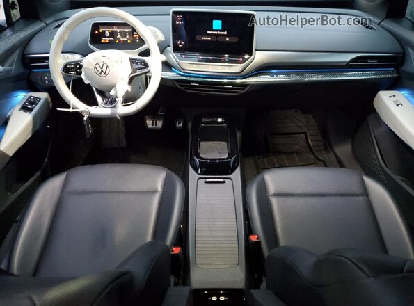 WVGDMPE21MP020730 2021 VOLKSWAGEN ID.4 Blue წინა პანელის ხედი