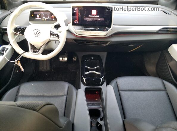 WVGDMPE24MP010483 2021 VOLKSWAGEN ID.4 Black Առջևի վահանակի տեսք