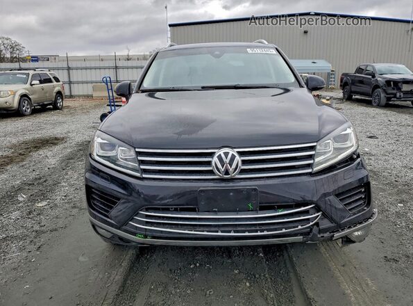 WVGEF9BP2GD012331 2016 VOLKSWAGEN TOUAREG Black Դիմացի տեսք