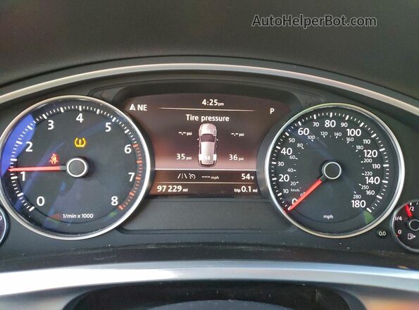 WVGEF9BP2GD012331 2016 VOLKSWAGEN TOUAREG Black Սարքավորումների վահանակի տեսք