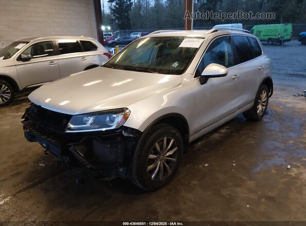 WVGEP9BP3GD001450 2016 VOLKSWAGEN TOUAREG Gray წინა მარცხენა ხედი სამი მეოთხედიდან