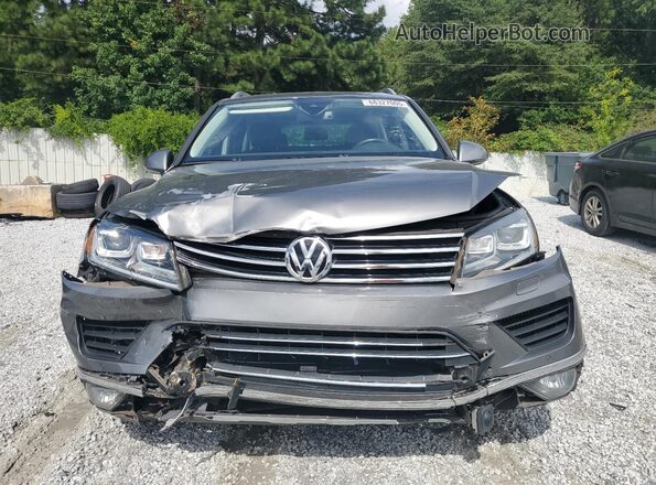 WVGEP9BPXGD002689 2016 VOLKSWAGEN TOUAREG Gray Դիմացի տեսք