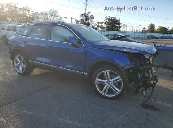 WVGGF7BP4HD004679 2017 VOLKSWAGEN TOUAREG Blue Przód prawy
