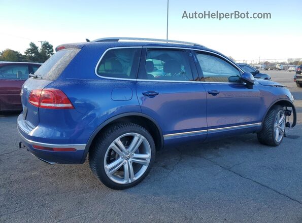 WVGGF7BP4HD004679 2017 VOLKSWAGEN TOUAREG Blue Tył prawy