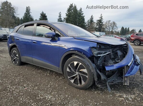 WVGGNPE20NP053116 2022 VOLKSWAGEN ID.4 Синий Передняя правая четверть