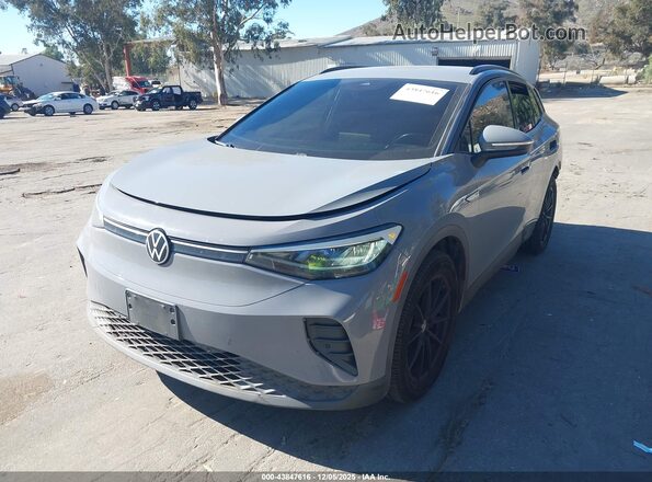 WVGRMPE21MP057007 2021 VOLKSWAGEN ID.4 Gray წინა მარცხენა ხედი სამი მეოთხედიდან