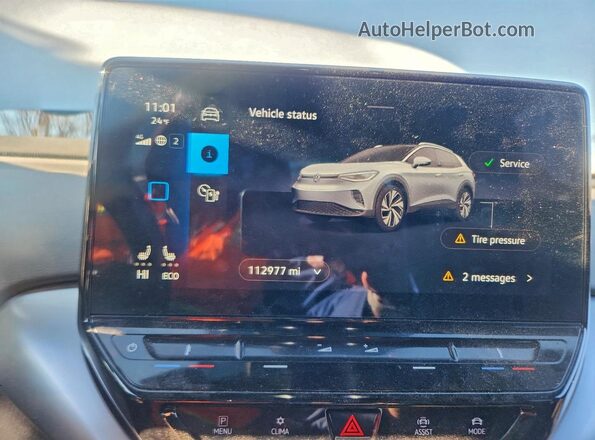 WVGRMPE23NP064929 2022 VOLKSWAGEN ID.4 White Вид щитка приладів