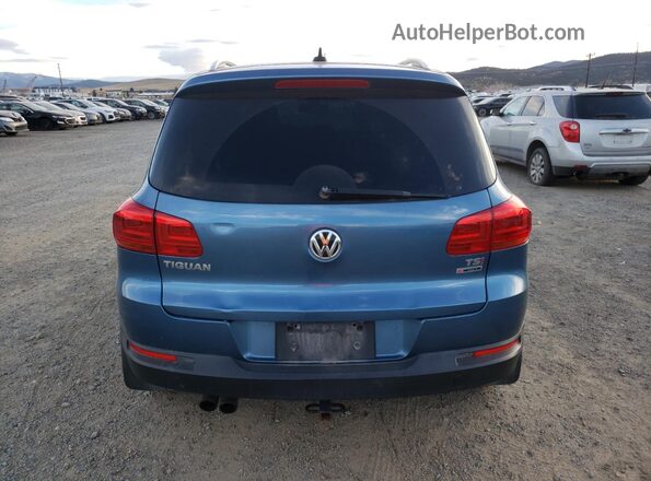 WVGSV7AX3HK026800 2017 VOLKSWAGEN TIGUAN Blue უკანა ხედი