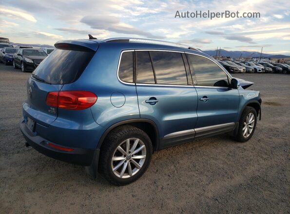 WVGSV7AX3HK026800 2017 VOLKSWAGEN TIGUAN Blue უკანა მარჯვენა