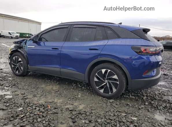 WVGTMPE23NP074334 2022 VOLKSWAGEN ID.4 Blue Задня ліва чверть