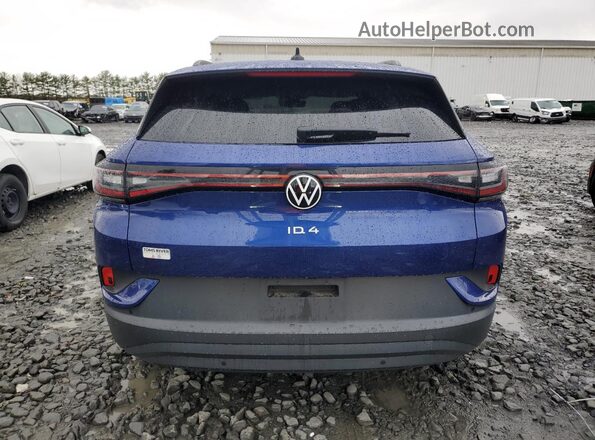 WVGTMPE23NP074334 2022 VOLKSWAGEN ID.4 Blue Вид ззаду