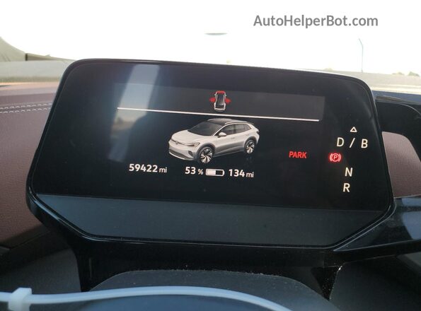 WVGTMPE2XMP028160 2021 VOLKSWAGEN ID.4 White ხელსაწყოთა პანელის ხედი