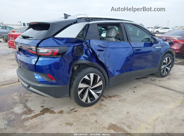 WVGUNPE20MP066398 2021 VOLKSWAGEN ID.4 Blue Trasero derecho