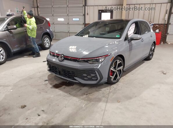 WVW3A7CD2SW218751 2025 VOLKSWAGEN GOLF Gray წინა მარცხენა ხედი სამი მეოთხედიდან