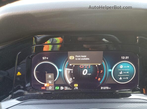 WVW8A7CD8PW151862 2023 VOLKSWAGEN GTI White Instrument cluster view