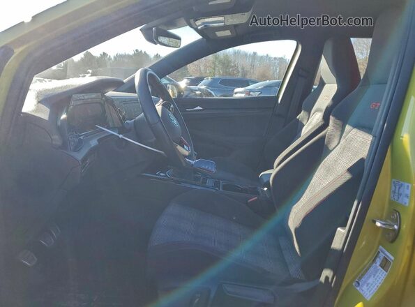 WVW9A7CD1PW181063 2023 VOLKSWAGEN GTI Yellow Вид салону спереду