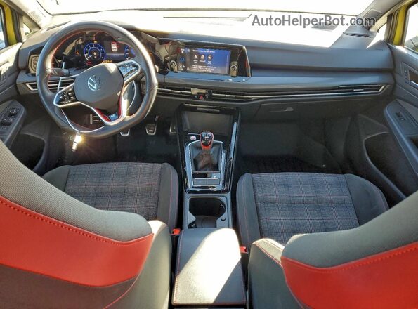 WVW9A7CD1PW181063 2023 VOLKSWAGEN GTI Yellow Вид панелі приладів